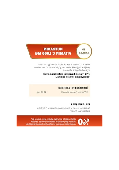 1000 Mcg C Vitamini İçeren Takviye Edici Gıda 30 Tablet