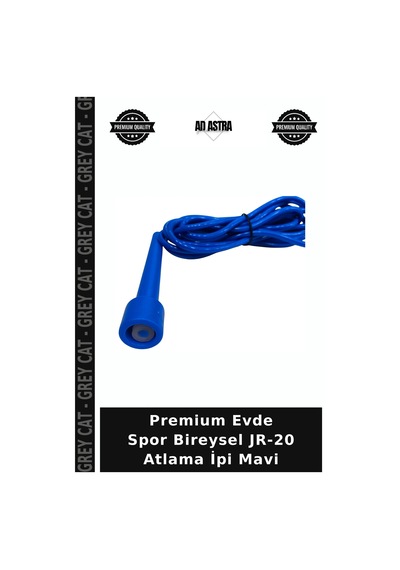 Premium Evde Spor Bireysel Jr-20 Atlama İpi Mavi