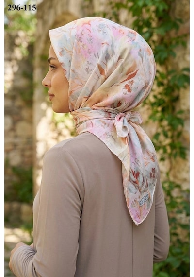 Zer Scarf Zer Scarfs Dijital Soft Pamuk Eşarp 296-115 Çok Renkli