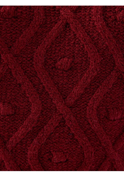 Loft Regular Fit Bordo Kadın Kazak Lf2041596 Bordo