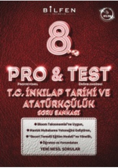 8. Sınıf Pro&test Tc İnkılap Tarihi Ve Atatürkçülük Soru Bankası
