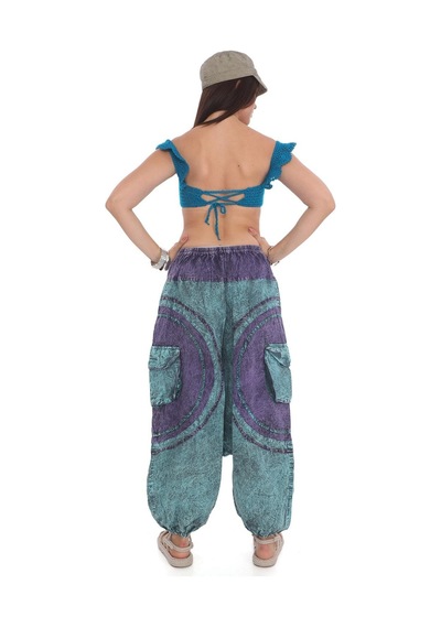 Bohem Stil Hint Otantik Yıkamalı Taşlanmış Patchwork Unisex Şalvar Pantolon-9188 Indigo İndigo Bohem Stil Hint Otantik Yıkamalı Taşlanmış Patchwork Unisex Şalvar Pantolon-9188 Indigo İndigo