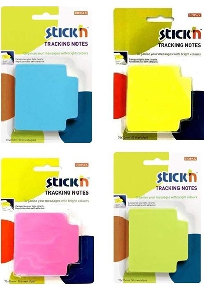 70x70 Mm 50 Sayfa 4 Renk Yapışkanlı Kağıt Seti