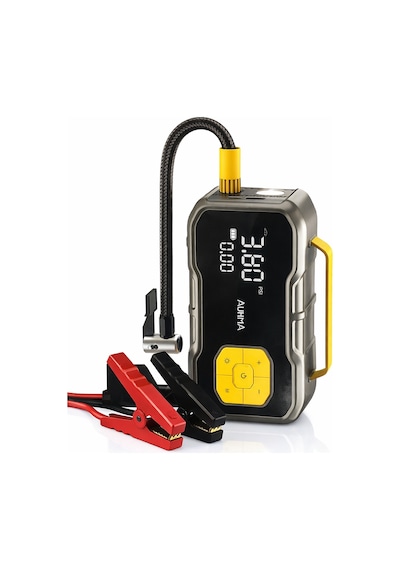 Auhma A9900 4'ü 1 Arada Akü Takviyeli Şarjlı Hava Pompası 8.000 Mah Powerbank & Dijital Fener