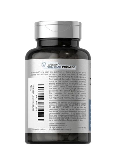 Horbäach Ox Bile 1000 Mg 100 Capsules Digestive Enzymes Non... Aromasız