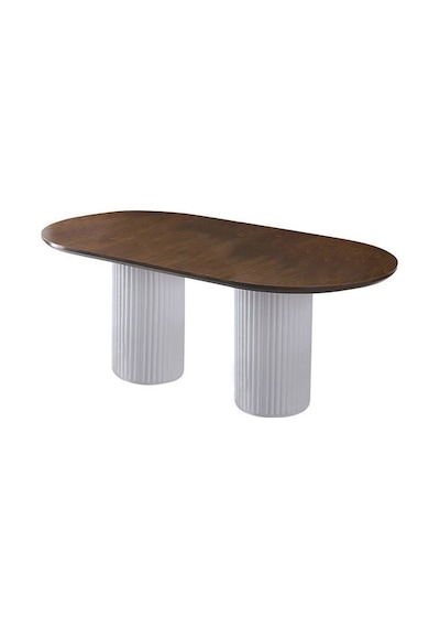 Lucca Ahşap Masa Sandalye Takımı 90x200 Ceviz