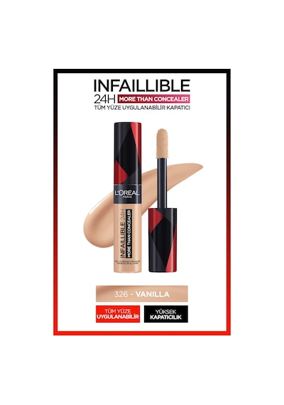 L'Oreal Paris Infaillible Tüm Yüze Uygulanabilir Kapatıcı 326 Vanilla 11 ML