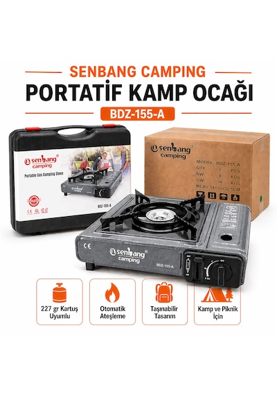Tubshop Tekli Portatif Ocak Gri
