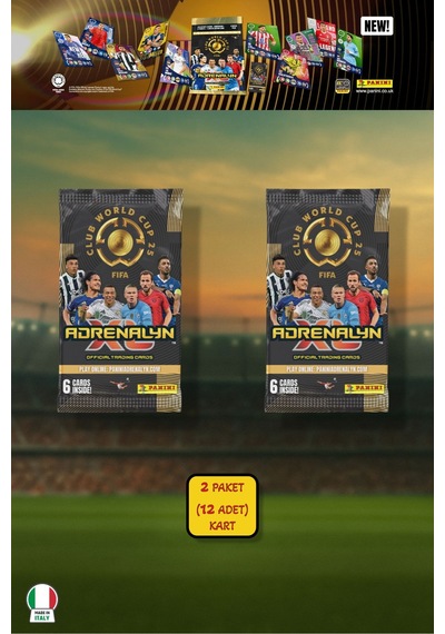 Panini Club World Cup 25 Futbolcu Kartları - 2 Li Paket 12 Kart