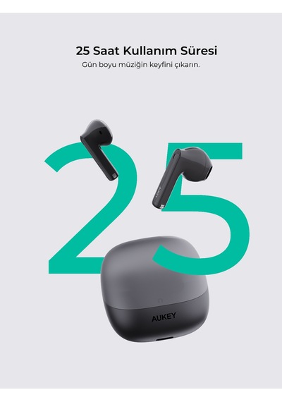 Aukey Ep-m4-gy Kablosuz Kulak İçi Kulaklık - Gri