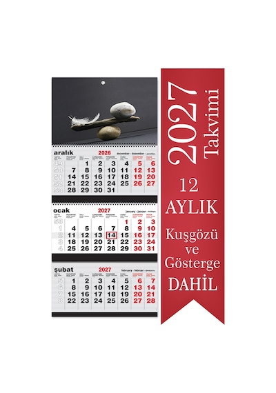 2027 Jumbo Boy Gemici Takvimi Denizci Duvar Takvimi 39 x 87 CM