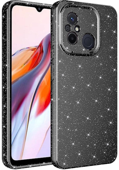 Xiaomi Redmi 12c Kılıf Kamera Korumalı Simli Lüks Zore Koton Kapak Gri