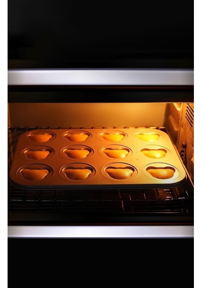 Tr Karbon Çelik 12 Li Ayıcık Muffin Cupcake Kek Pişirme Kalıbı Mt125 Diğer
