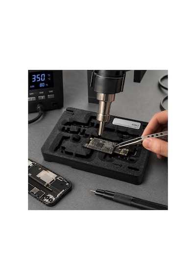 Iphone 12 / 12 Pro / 12 Pro Max / 12 Mini Uyumlu 4'ü 1 Arada Anakart Orta Katman Reballing Lehimleme Kalıbı Platformu