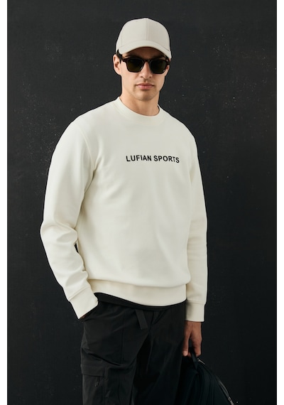 Lufian Rowan Erkek Sweatshirt Kırık Beyaz Kırık Beyaz 112030195100510