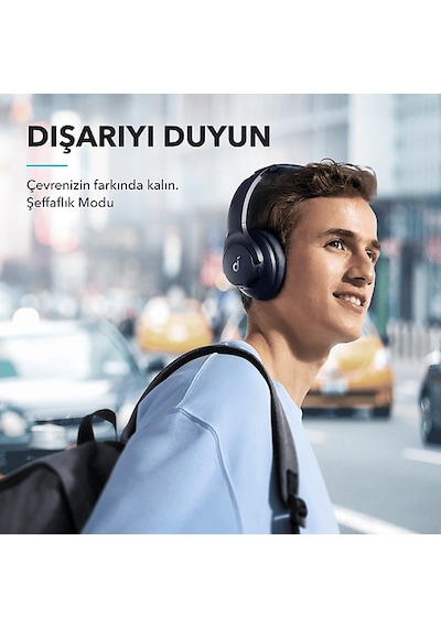 Soundcore Life Q20i Kablosuz Hibrit Nc Bluetooth Kulak Üstü Kulaklık