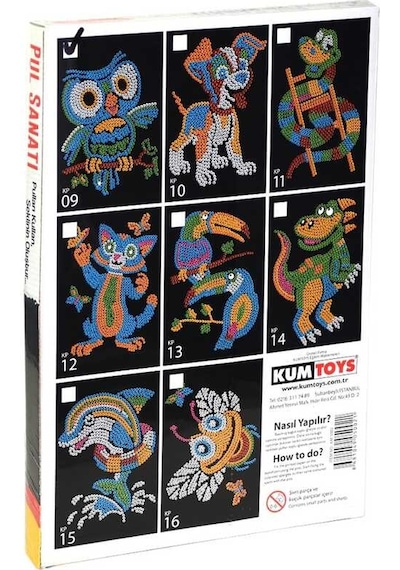 Kumtoys Eğitici Pul Sanatı Pulları Kullan Şeklini Oluştur