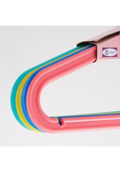 Plastik Çocuk Askısı, Elbise Askısı, Renkli Askı, Slim Askı Standart, Adet, 16 50cm