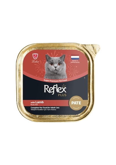 Reflex Plus Pate Kuzu Etli Yetişkin Kedi Maması 85 Gr 103 Ivory