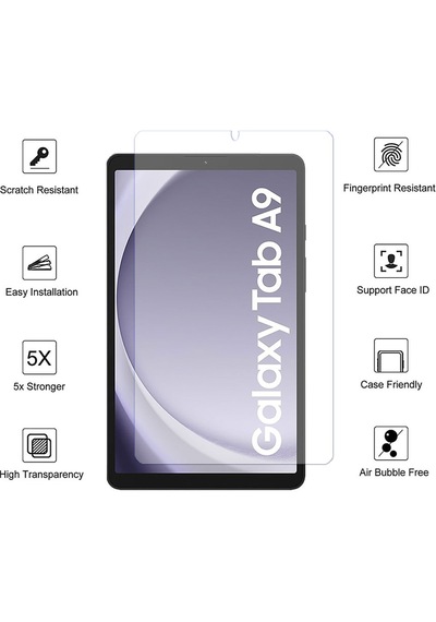 Samsung Uyumlu Galaxy Tab A9 Ekran Koruyucu-kırılmaz Cam