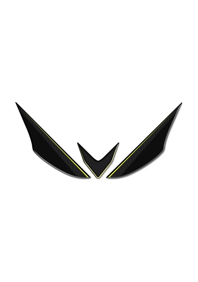 Mondial Drift L Yan Grenaj ve Kuyruk Sticker Pad Siyah-Neon Sarı tasarım