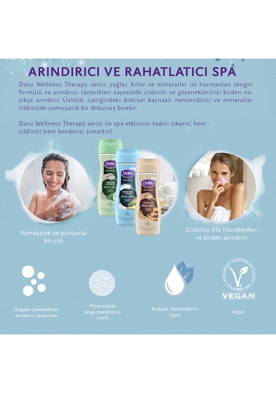 Duru Wellness Therapy Avokado & Beyaz Kil Duş Jeli 2 x 450 ML