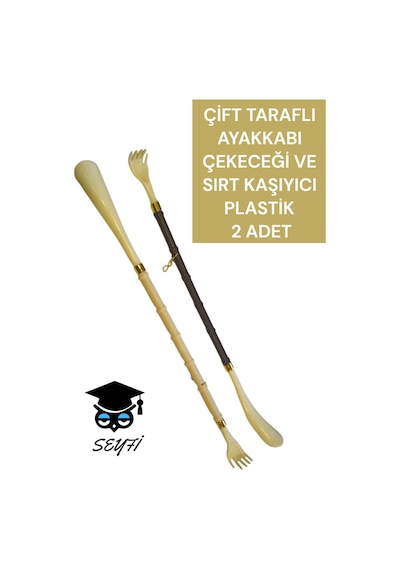 Çift Taraflı Ayakkabı Çekeceği Ve Sırt Kaşıyıcı Plastik 2 Adet