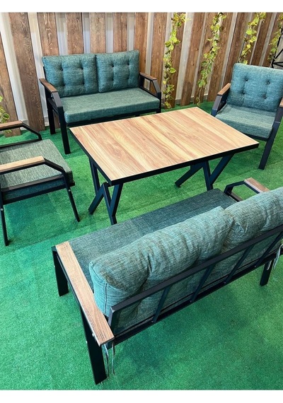 Ard & Garden 2+2+1+1+masa Bahçe Mobilyası, Balkon Çay Seti, Bahçe Koltuk Takımı Yeşil Ard & Garden 2+2+1+1+masa Bahçe Mobilyası, Balkon Çay Seti, Bahçe Koltuk Takımı Yeşil