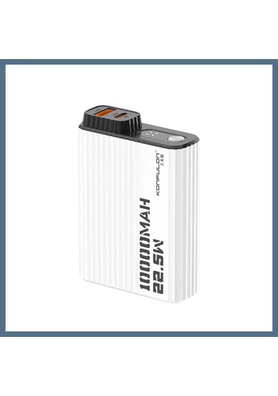 Buradabulabilirsin Konfulon A40q 10.000 Mah Pd 20w Mini Powerbank - Siyah-beyaz Bbz Siyah Beyaz