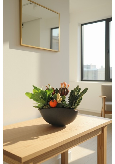 Mine Garden Ankara: Black Bowl Symphony 28x15x26 Cm