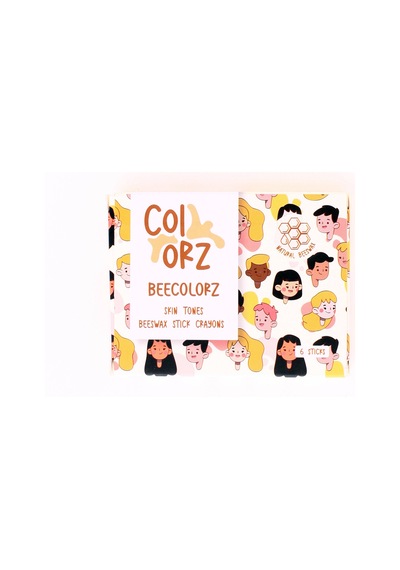 Colorz 6'lı Ten Renkleri Doğal Balmumu Sert Kalem Pastel Boya Seti