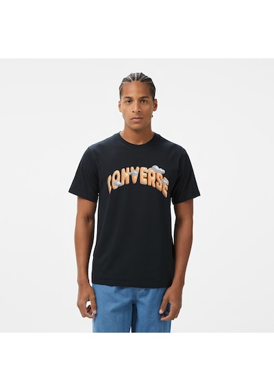 Converse Classic Erkek Baskılı Siyah T-shirt