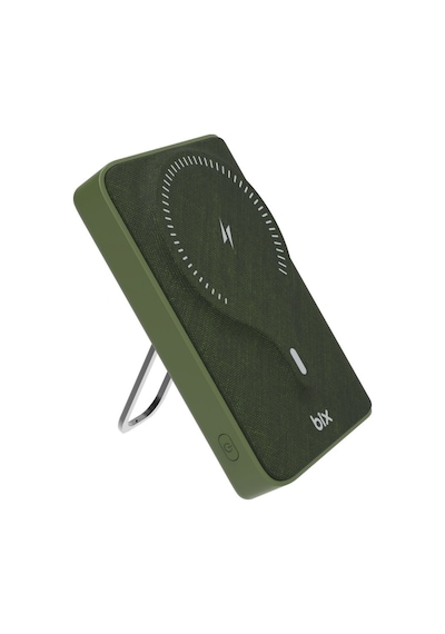 Bix Pb105 10000mah Pd20w Type-c Usb 15w Kablosuz Powerbank Yeşil