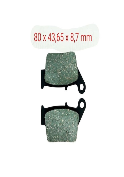 Xmax 250 Uyumlu Arka Fren Disk Balatası Fa678 2014-2016 Yeşil