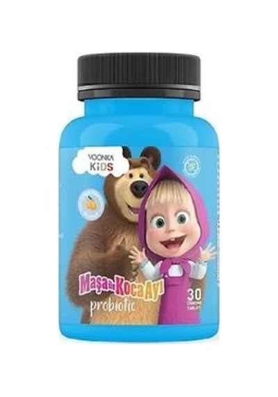 Voonka Kids Maşa İle Koca Ayı Probiyotik 30 Çiğneme Tableti 8683655089013