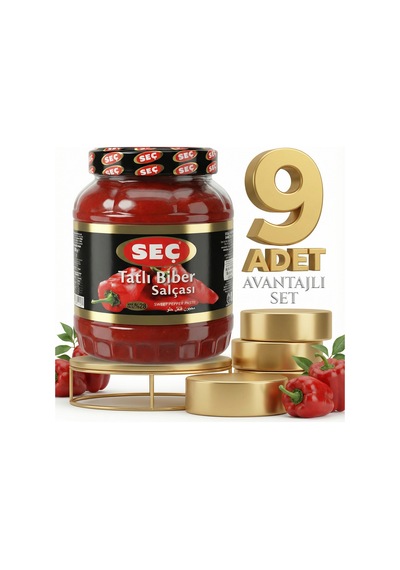 Seç Tatlı Biber Salçası 9x1600 Gr