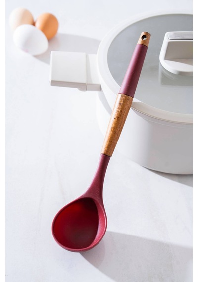 Evero Silikon Kepçe - 29 Cm Kırmızı