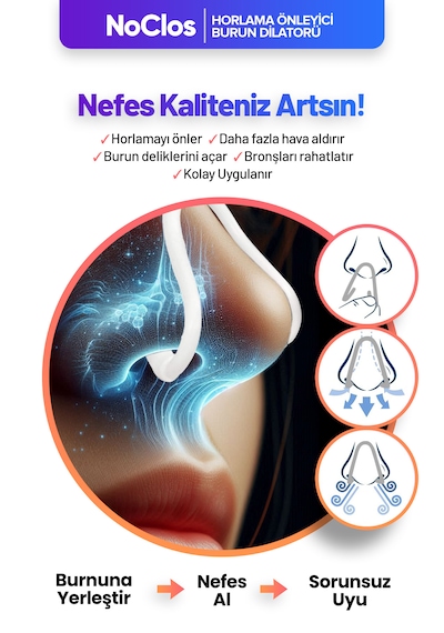 Noclos Nefes Açmayı Destekleyen Burun Dilatörü 2'li
