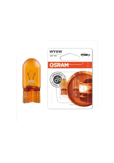 Duolight Osram 12V 5W Dipsiz T10 Turuncu Park Ampulü (2 Adet)