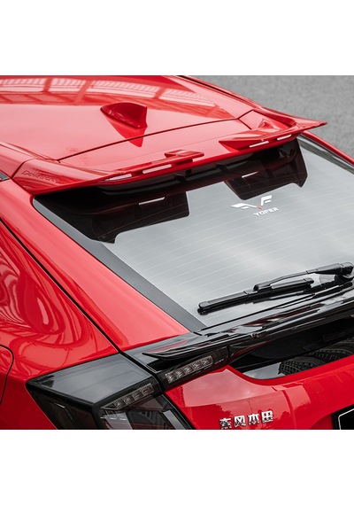 Honda Civic Fk7 İçin Uyumlu Yofer Cam Üstü Spoiler Kırmzı
