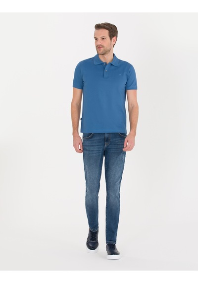 Pierre Cardin Erkek Koyu Mavi Basic Tişört 50262665-Vr032 Koyu Mavi