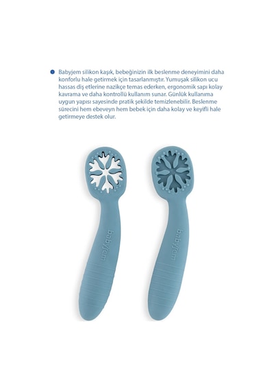 Babyjem Silikon İkili İlk Kaşığım Mint