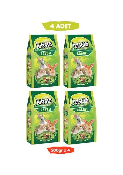 Özel Tahıllı Premium Vitaminli Tavşan Yemi 500gr X 4 Adet