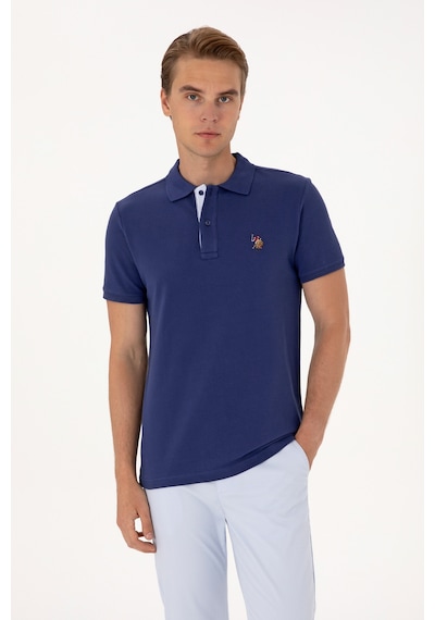 U.S. Polo Assn. Erkek Slim Fit Polo Yaka Açık Lacivert Basic Tişört 50310669-VR059 U.S. Polo Assn. Erkek Slim Fit Polo Yaka Açık Lacivert Basic Tişört 50310669-VR059