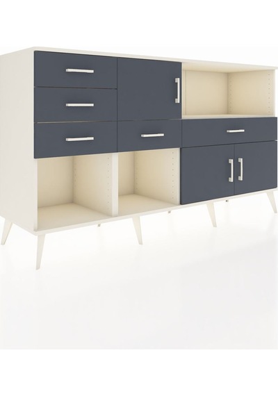 Hyperion Konsol 2 Raflı 5 Çekmeceli 3 Kapaklı 176x44x99 Aytaşı-an Aytaşı-antrasit Hyperion Konsol 2 Raflı 5 Çekmeceli 3 Kapaklı 176x44x99 Aytaşı-an Aytaşı-antrasit