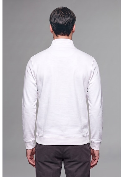 Defacto Regular Fıt Dik Yaka Yarım Fermuarlı Sweatshirt F2821ax26auwt34 Beyaz-wt34