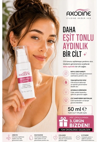 Axodine Leke Karşıtı Ton Eşitleyici Cilt Beyazlatıcı Krem 50 ML