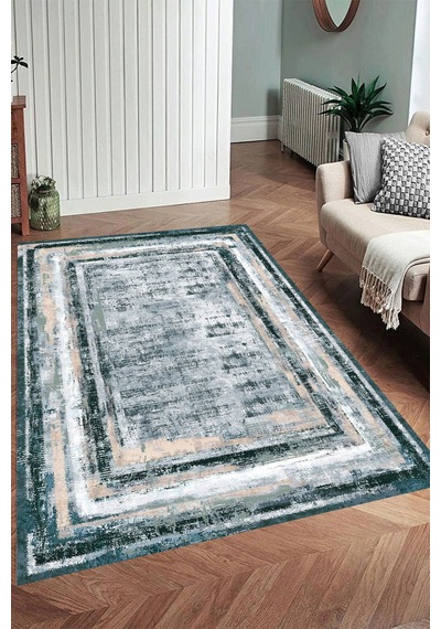 Rovigo Home Dijital Baskı Yıkanabilir Kaymaz Taban Salon Halısı Ve Yolluk Rv151-fnl456 Yeşil
