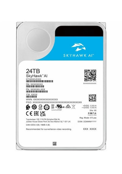 Seagate Skyhawk St24000ve002 24tb 5 Yıl Resmi Türkiye Garantili