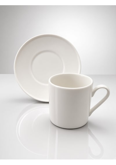 Tektava Sade 2 Kişilik Porselen Çay Fincan Takımı - 150 Ml Beyaz